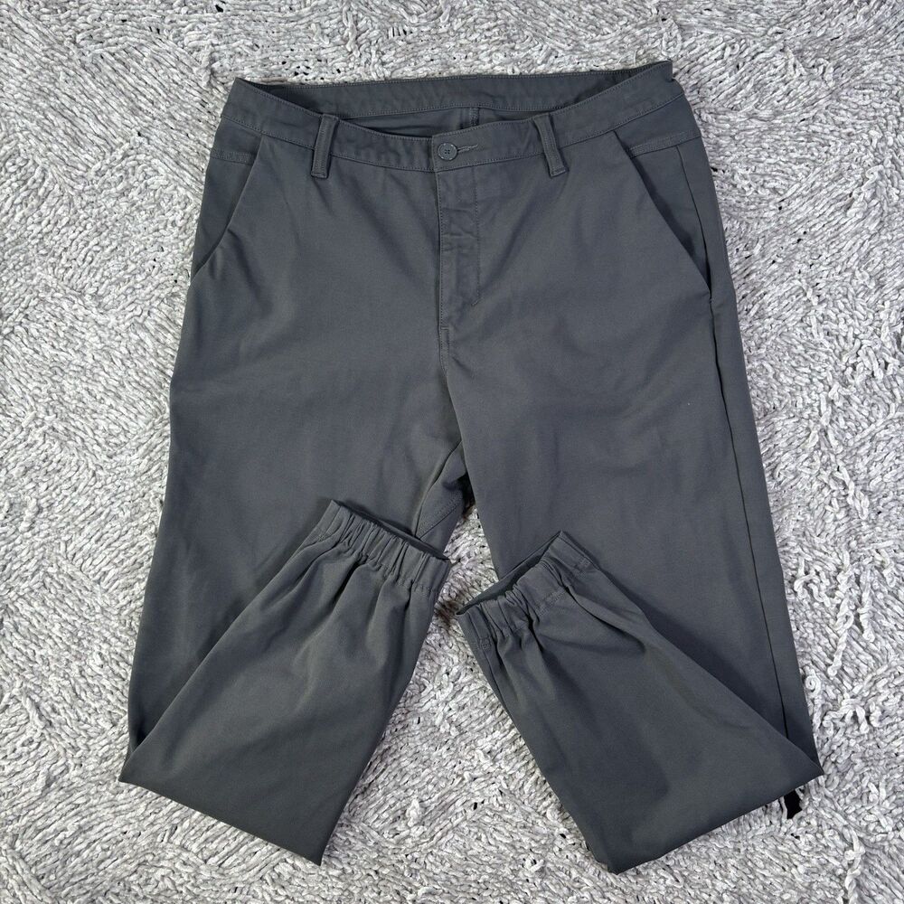 BYLT Everyday Jogger Pants Mens 34 Slim Fit Activewear Stretch Preppy Gray Golf
